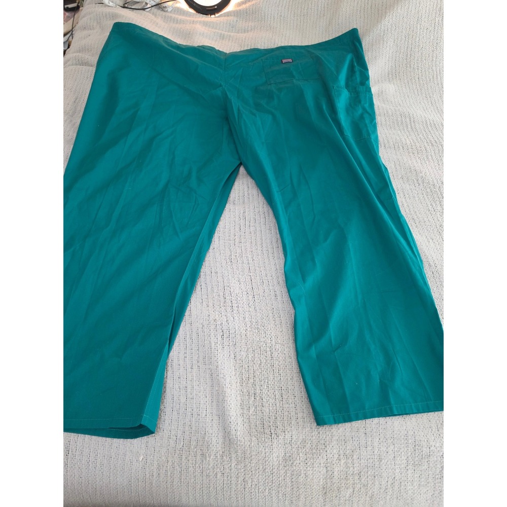 Cherokee Workwear Scrub Pants 5XL Teal Green Drawstring Medical Uniform 4100 NEW - Picture 5 of 5